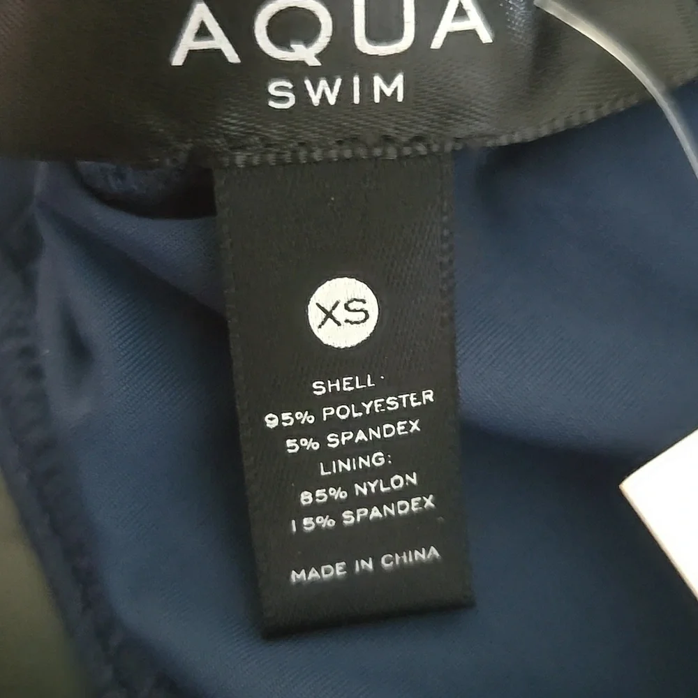 Aqua Blue Textured Bikini Top, Xsmall